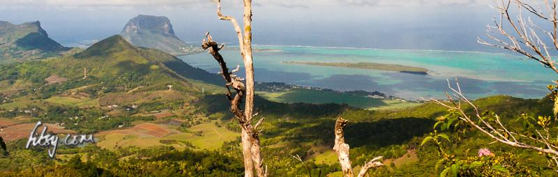 Hiking view mauritius hiking view